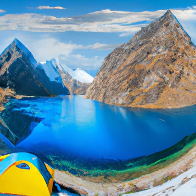 Observation des étoiles dans les Andes au cours d'une randonnée vers le camp de base de l'Alpamayo, au Pérou, au printemps