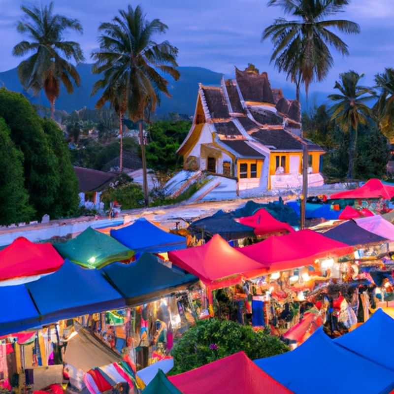 A family with cheerful children explores the serene beauty of Luang Prabang, Laos, during their extended 3-week winter sojourn, immersing themselves in the country's rich cultural heritage and breathtaking natural landscapes.