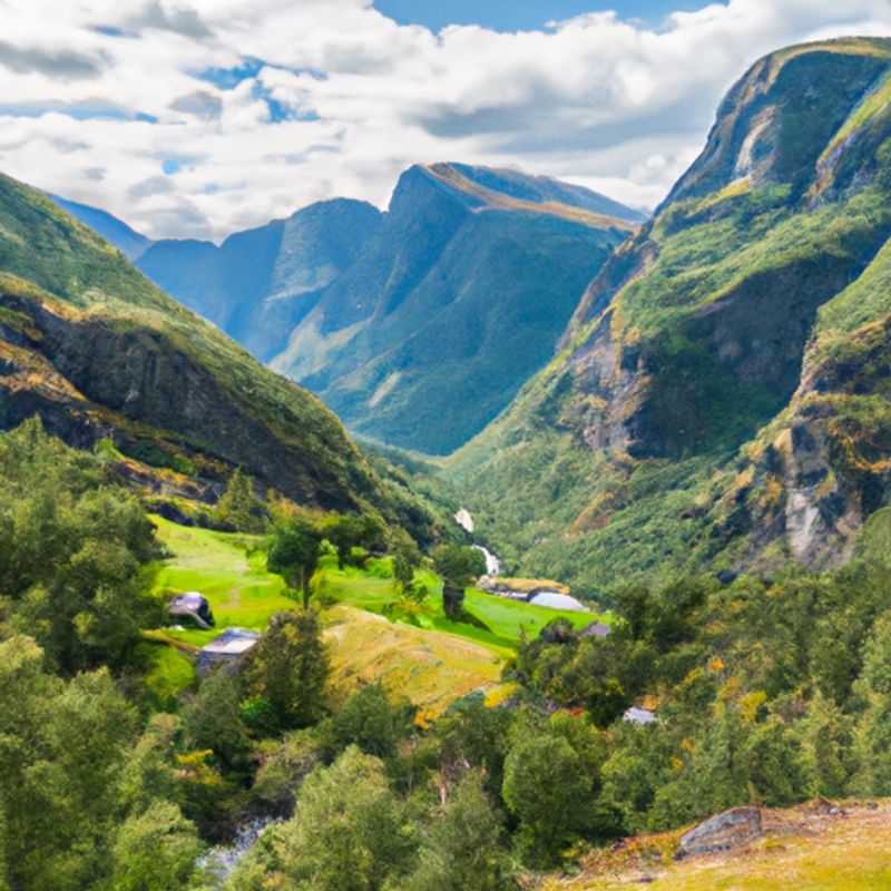 Visita el fiordo de Nærøyfjord en Aurlandsdalen durante invierno y primavera