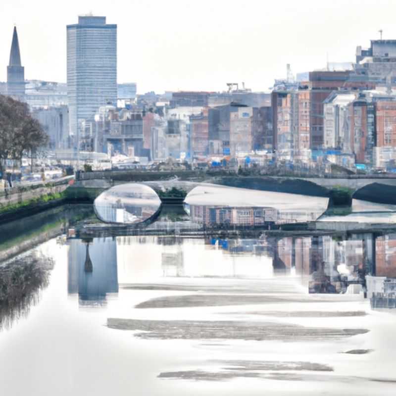Six digital nomads huddled together in a cozy café in the heart of Dublin, Ireland, during their 24-hour winter adventure, tapping away on their laptops and immersing themselves in the city's vibrant digital nomad culture.