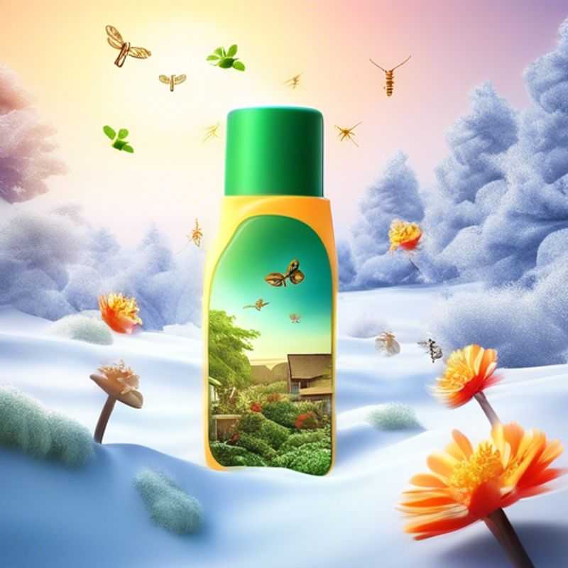 A close-up shot of a bottle of insect repellent, highlighting the key ingredient in protecting yourself from pesky bugs during outdoor adventures.