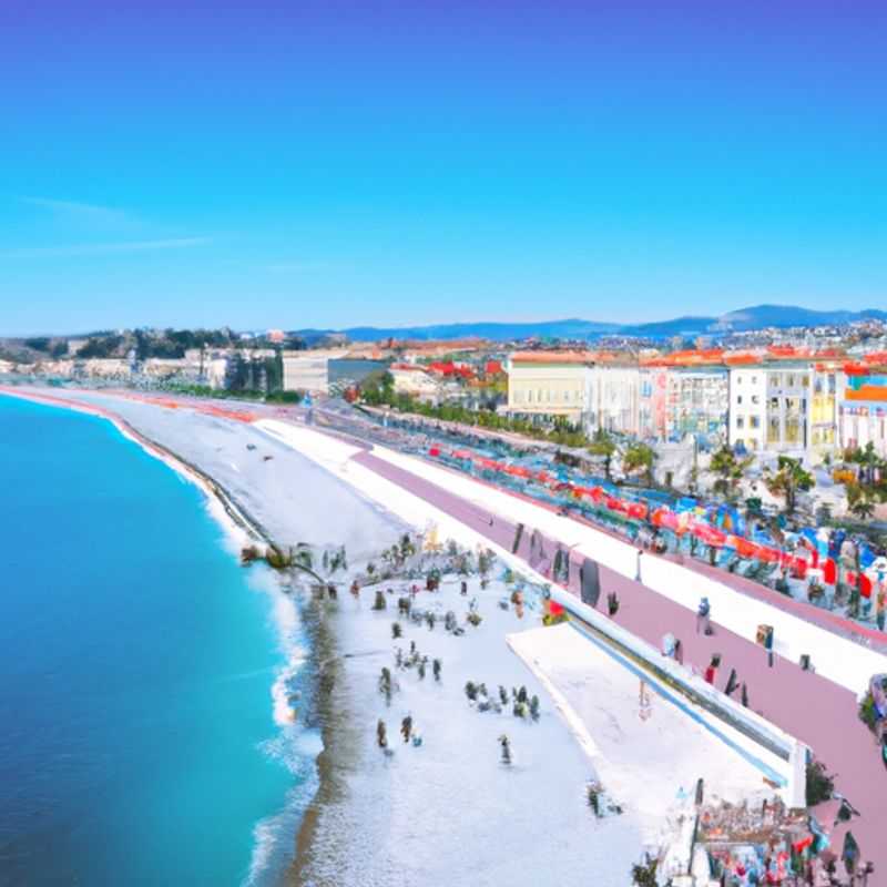 Una viajera solitaria contempla la impresionante costa mediterránea de Niza, Francia, durante su escapada invernal de 24 horas, cautivada por el encanto costero de la ciudad.