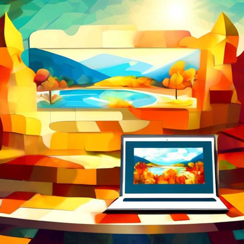 Un portátil moderno con una pantalla brillante y un teclado retroiluminado, ideal para trabajar o jugar en cualquier lugar.