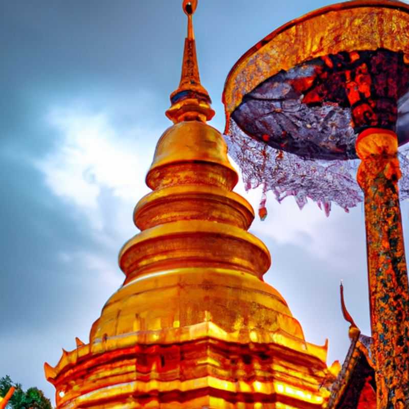 Viaje a la antigua Ciudad de Chiang Mai en invierno