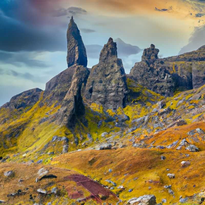 A family with children embarks on an unforgettable 4-day adventure along the breathtaking Skye Trail in Scotland, where rugged landscapes meet the magic of the changing seasons between winter and spring.