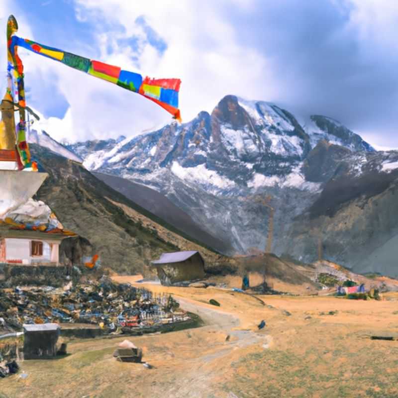 Observation de la faune et de la flore dans le parc national de l'Annapurna en automne durant le circuit de l'Annapurna, Népal