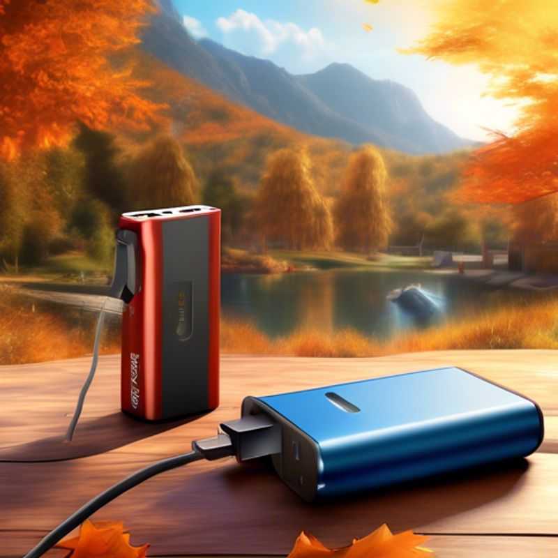 Une batterie externe, idéale pour garder vos appareils chargés lors de vos déplacements.