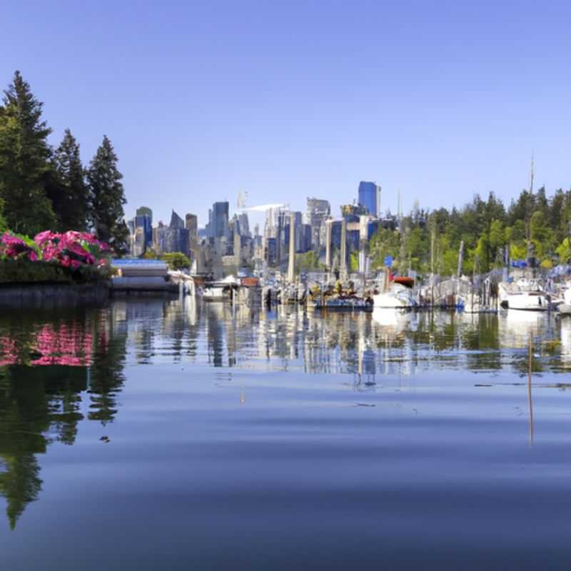 Una pareja explora el vibrante y pintoresco paisaje urbano de Vancouver, Canadá, durante su escapada otoñal de 3 semanas, maravillándose con la armonía entre la naturaleza y la modernidad.