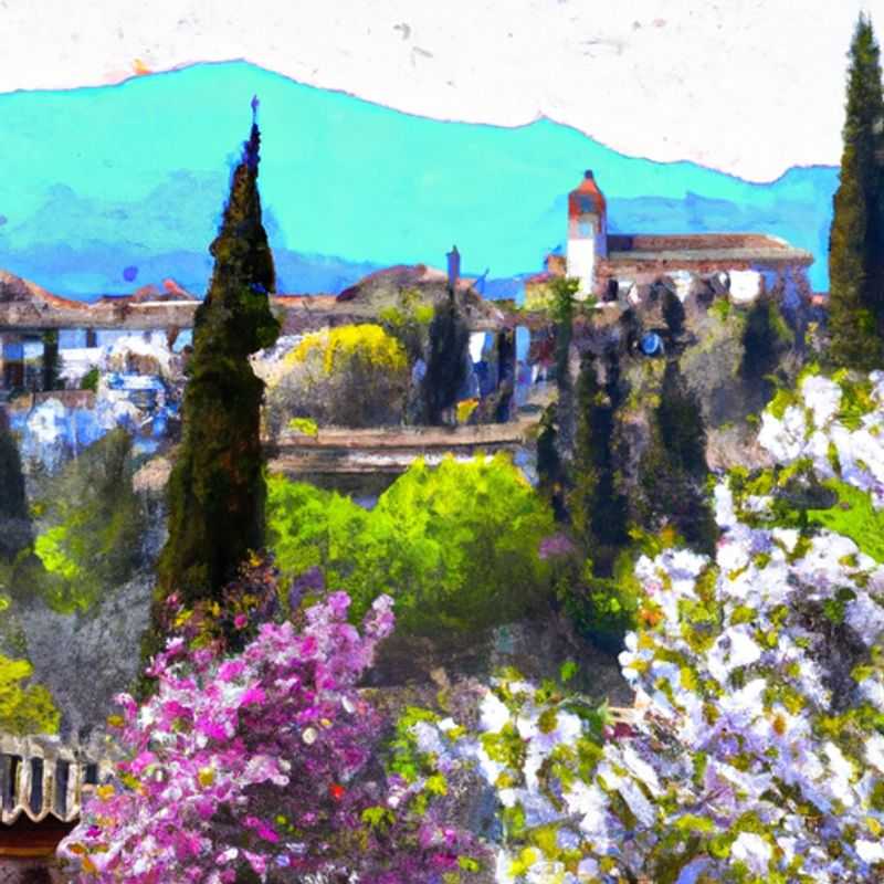 A solo traveler stands in awe before the majestic Alhambra in Granada, Spain, a testament to the city's rich history and architectural splendor. The traveler's 3-week springtime journey through Granada promises a captivating blend of cultural immersion and personal discovery.