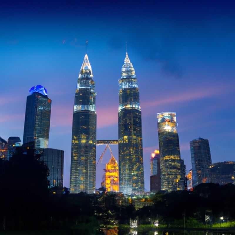 Visite gastronomique nocturne à vélo à travers Kuala Lumpur en été