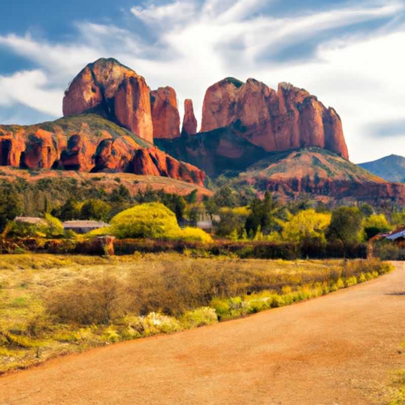 Visite de la célèbre Tour Rose de Sedona en Jeep en Printemps