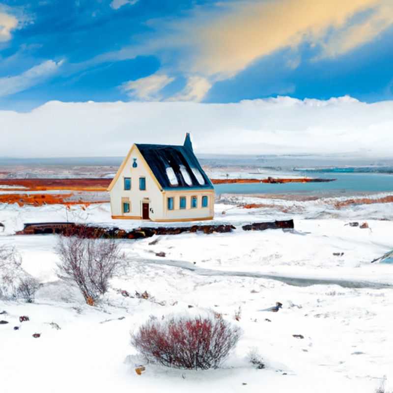 A solitary figure, immersed in the vibrant streets of Reykjavik, Iceland, during a 5-day spring sojourn. The traveler, a digital nomad, blends seamlessly into the city's energetic atmosphere, embracing the harmony of nature and urban exploration.