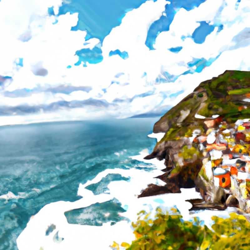 Un couple profite de la vue imprenable sur les eaux bleues cristallines et les maisons colorées de Cinque Terre, en Italie, lors de leur escapade estivale de 3 jours.