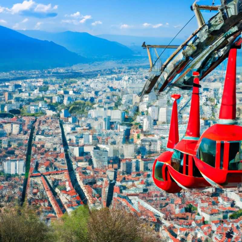 Four digital nomads, their laptops perched on a vibrant café table in the heart of Grenoble, France, embrace the city's dynamic energy during their week-long spring sojourn, seamlessly blending work and leisure in this picturesque Alpine hub.