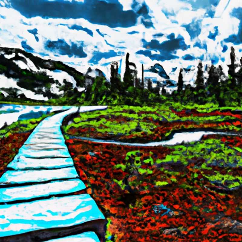 A group of four intrepid hikers traverse the rugged Chilkoot Trail, a historic 33-mile path that winds through the breathtaking landscapes of Alaska and Canada, during their adventurous 24-hour summer expedition.