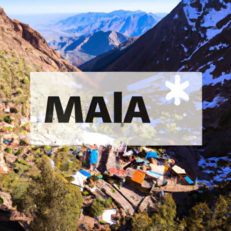 Bain Thermal à Moulay Brahim au Toubkal au Maroc en Printemps