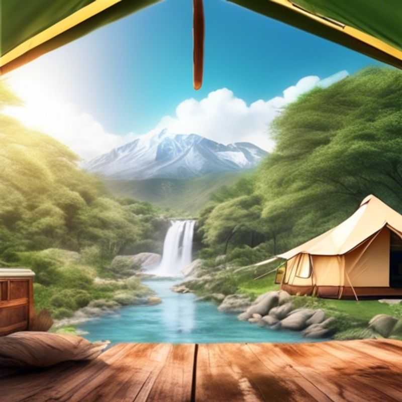 Une tente de glamping luxueuse et pré-installée, offrant un séjour confortable et élégant en pleine nature.