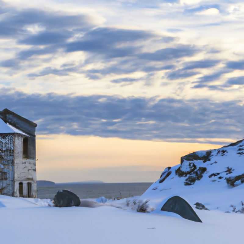 Bains thermaux à Deer Lake à la jonction de l’hiver et du printemps dans la Long Range Traverse de Terre-Neuve, Canada