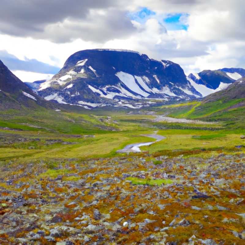 Six adventurers embarking on the iconic Fjällräven Classic in the heart of Swedish Lapland, a 5-day trek through breathtaking landscapes, where pristine lakes, verdant forests, and rugged mountains paint a panorama of natural splendor.