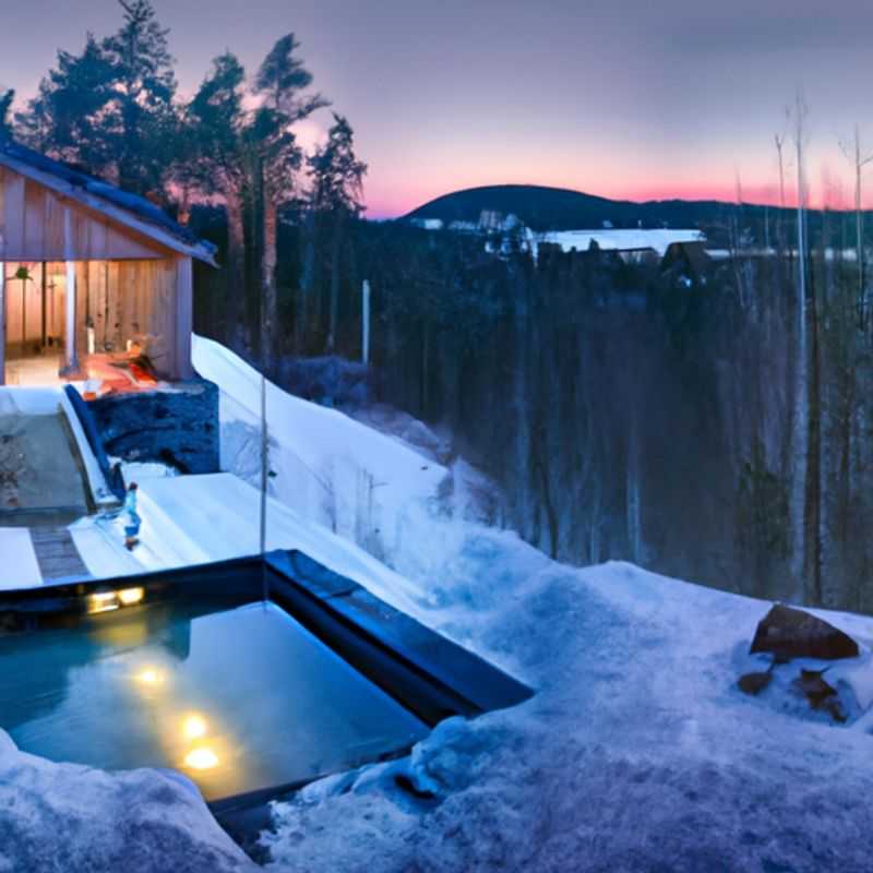 Visite de l'Icehotel pendant le Fjällräven Classic, en Suède, en hiver