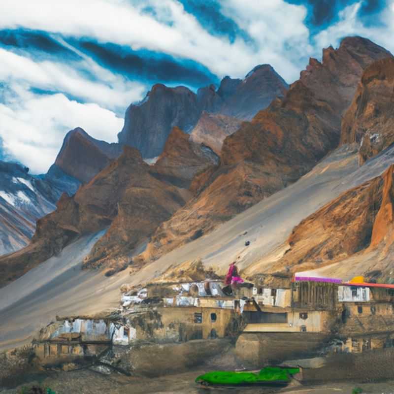 Pique-nique et observation des étoiles à Chandra Taal dans la vallée de Spiti en Inde au printemps