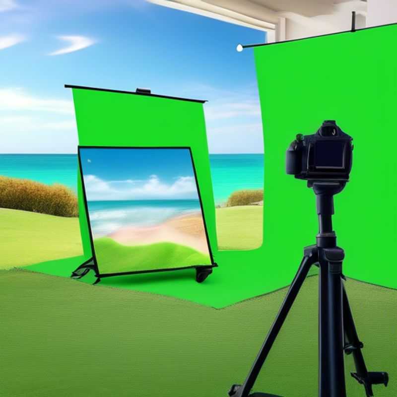 Un écran vert portable pour des appels vidéo, idéal pour créer un arrière-plan professionnel ou amusant pour vos conversations en ligne.