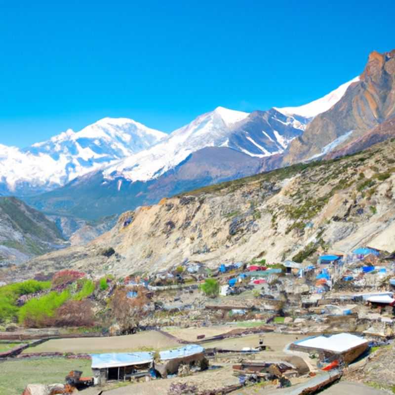 Quatre randonneurs s'émerveillent devant la splendeur automnale du circuit de l'Annapurna, au Népal, où les sommets enneigés côtoient des forêts dorées et des villages traditionnels.