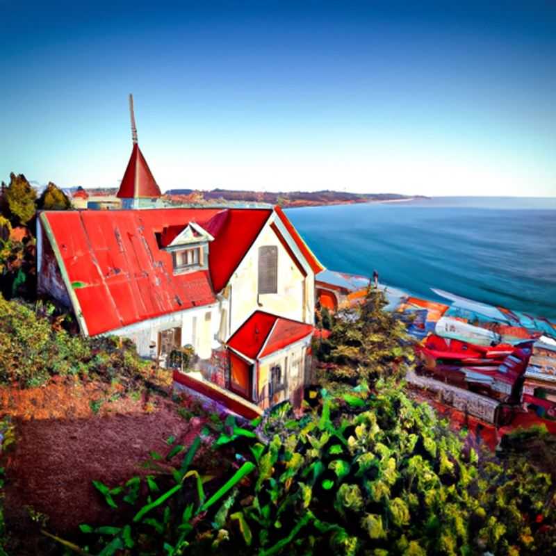 Un grupo de seis personas disfruta de la vibrante y colorida atmósfera de Valparaíso, Chile, durante su escapada de 3 días en primavera, explorando sus encantadoras colinas y admirando las impresionantes vistas panorámicas.