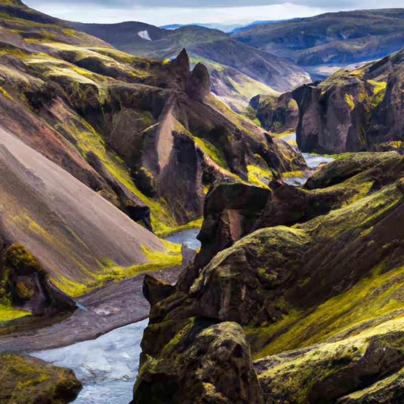 Visita al volcán Hekla en la ruta de Laugavegur, Islandia, entre el verano y el otoño