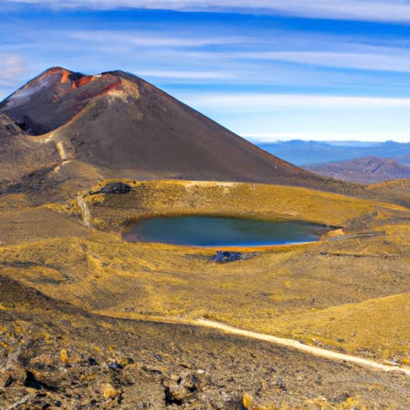 Un viajero solitario se embarca en una aventura de 4 días por el Circuito Norte de Tongariro, Nueva Zelanda, durante el otoño, rodeado de impresionantes paisajes volcánicos y belleza natural prístina.