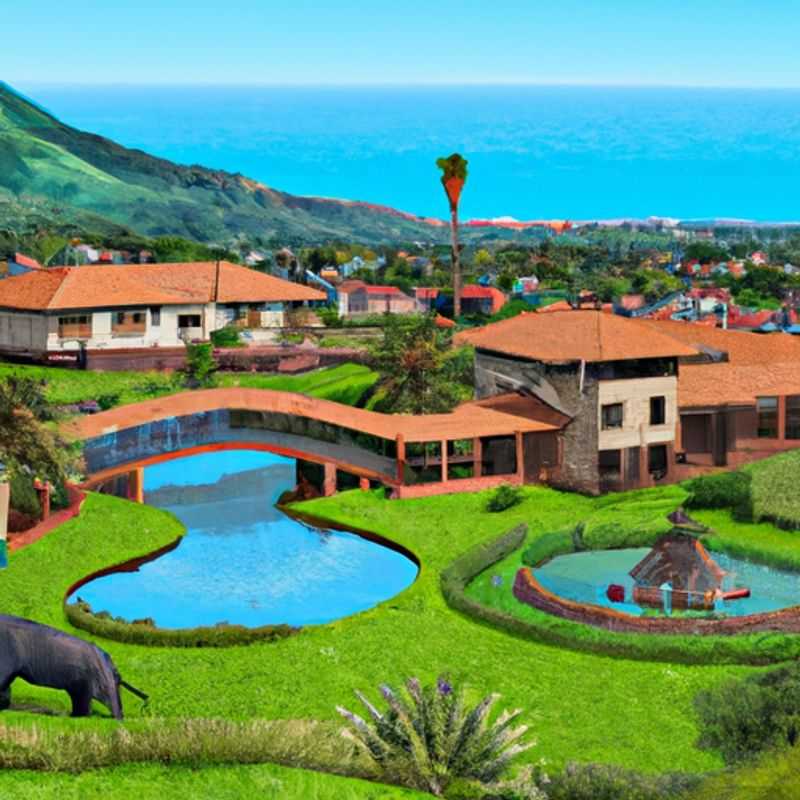 Digital nomads bask in the tranquil beauty of the Garden Route, South Africa, during their 24-hour autumn sojourn, surrounded by the region's captivating coastal and mountainous landscapes.