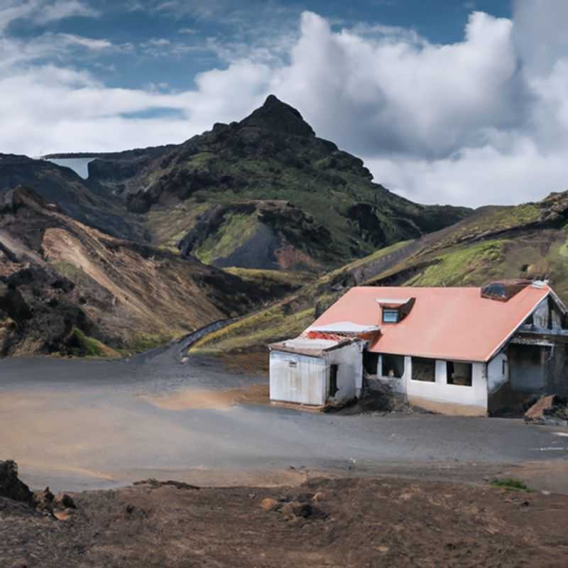 Excursión a la Laguna Azul en Laugavegur Trail, Islandia durante el otoño