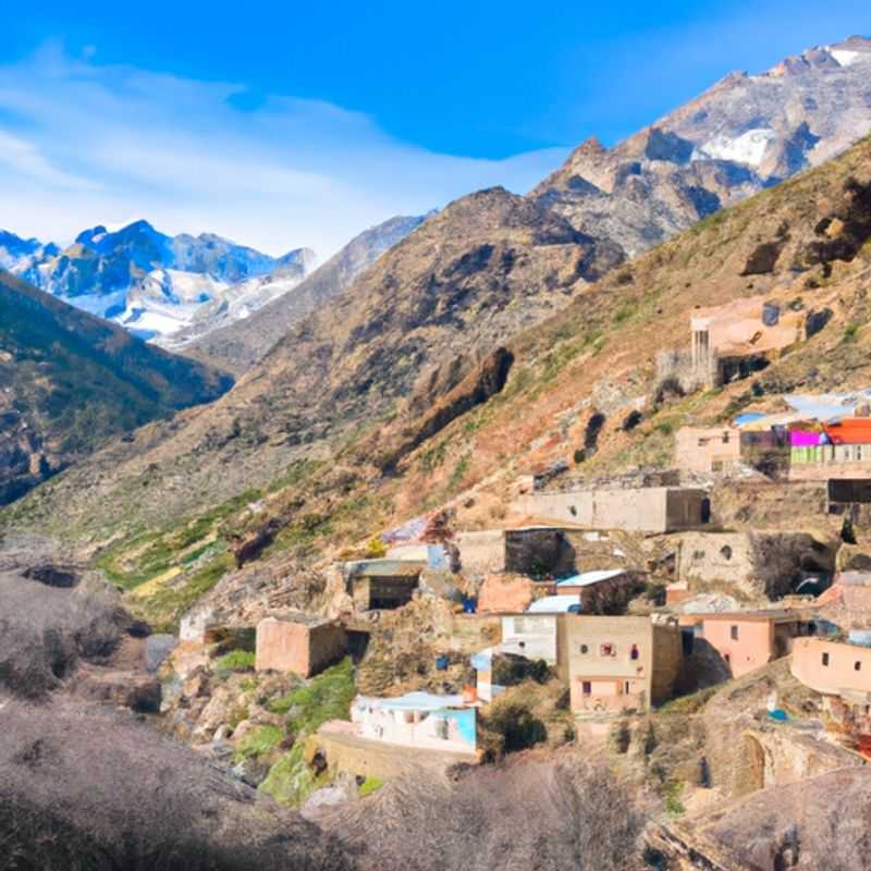 Randonnée dans la vallée d'Azzaden, au pied du Toubkal, entre hiver et printemps