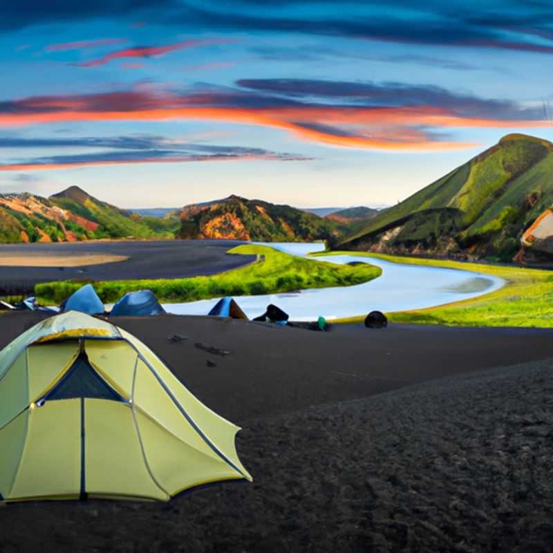 Soak in the Enchanting Warmth of Iceland's Landmannalaugar Geothermal Pool while Admiring the Vibrant Hues of Autumn in Laugavegur and Fimmvörðuháls
