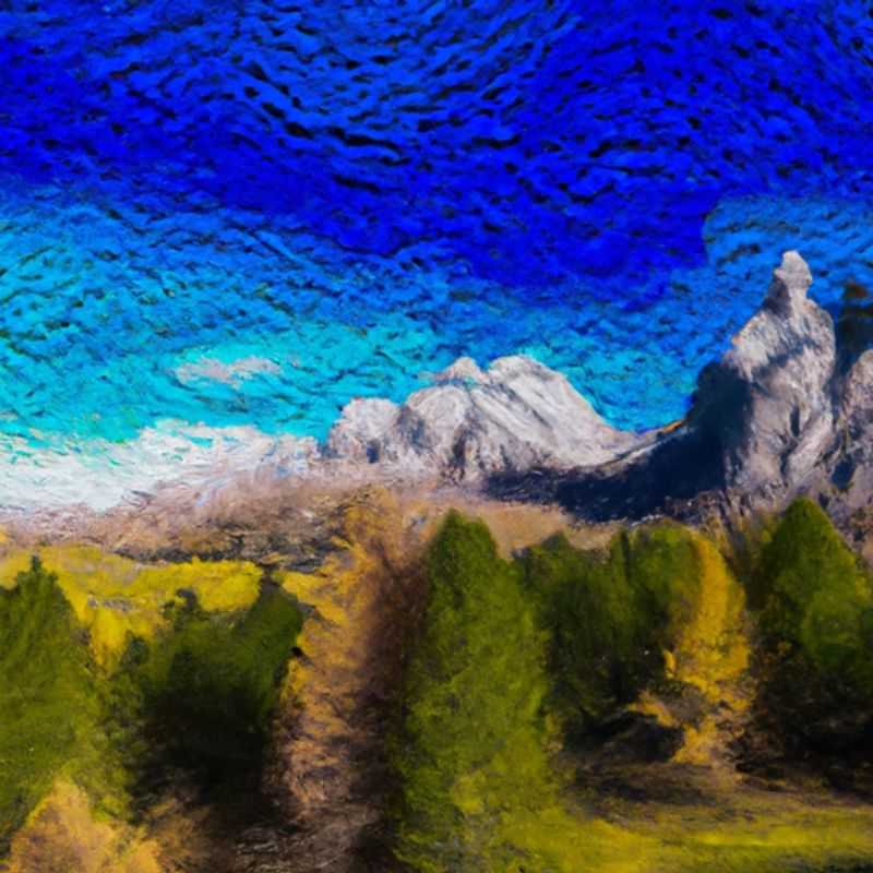 Six digital nomads immersed in the breathtaking panorama of The Dolomites, Italy, during their three&#45;week autumn retreat. Majestic peaks, vibrant foliage, and crisp mountain air provide an inspiring backdrop for their remote work and adventurous explorations.