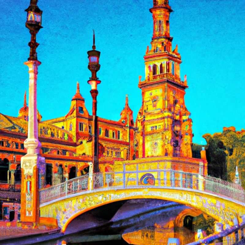 Six digital nomads embracing the vibrant energy of Seville, Spain, during their weeklong summer sojourn. They marvel at the architectural grandeur of the Alcázar of Seville, a fusion of Moorish and Renaissance styles, while basking in the sun-kissed charm of Plaza de España.