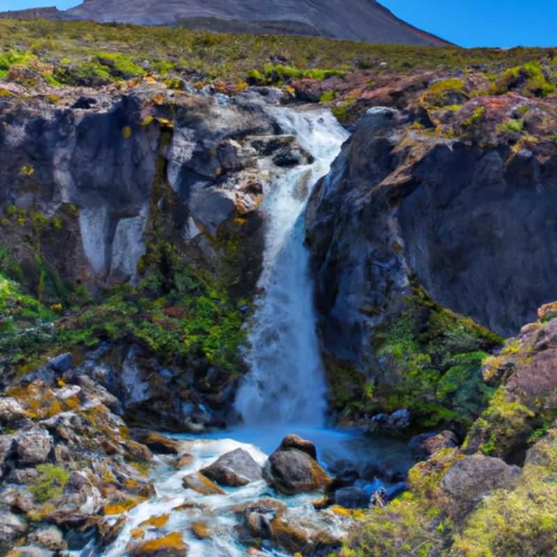 Visita al Volcán Ngauruhoe en el Circuito del Norte de Tongariro, Nueva Zelanda durante el otoño