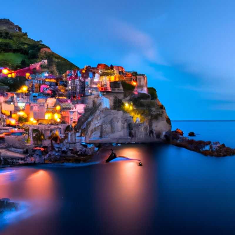Visite des villages colorés sur le Sentiero Azzurro, Cinque Terre, Italie à l'automne