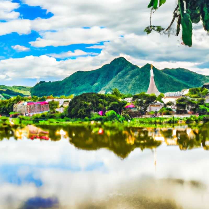 Senderismo en la montaña en Chiang Mai, Tailandia, durante el invierno