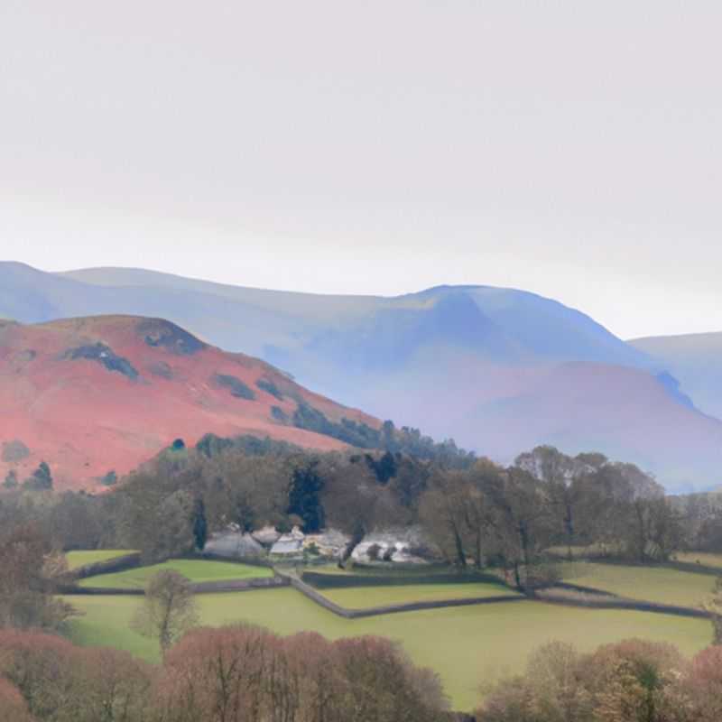 Four friends embark on an adventurous 2&#45;week journey through the breathtaking landscapes of the Lake District, UK, during the vibrant season of spring, surrounded by blooming wildflowers and the gentle murmur of cascading waterfalls.
