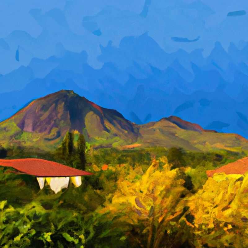 Six adventurous travelers stand amidst the breathtaking Mountains of the Moon in Uganda, their faces reflecting awe and wonder as they embark on a weeklong exploration of this majestic landscape during the vibrant fall season.
