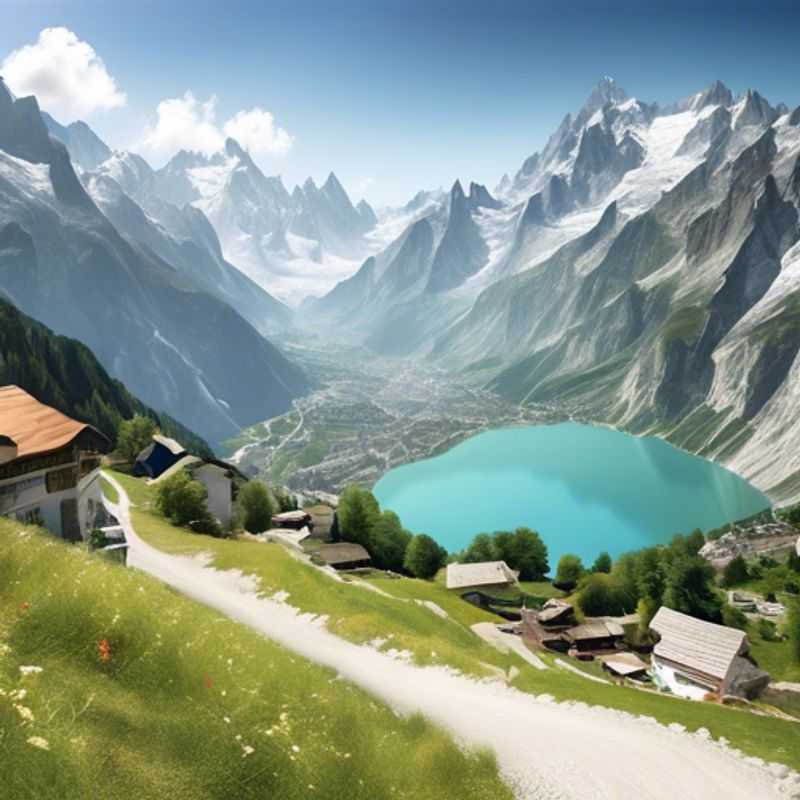 Una familia de nómadas digitales, The Gap Year Traveler, disfruta de un viaje en caravana por la Haute Route, con vistas impresionantes de los Alpes suizos y franceses en primavera. ¡Un viaje épico para una familia que trabaja de forma remota!