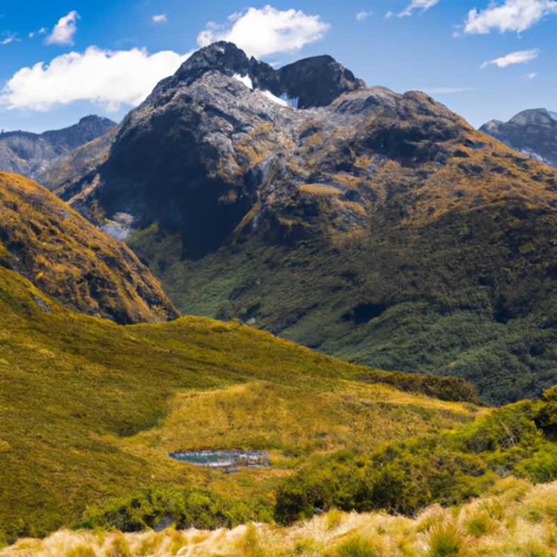 Esquiando sobre las alturas invernales de la Routeburn Track