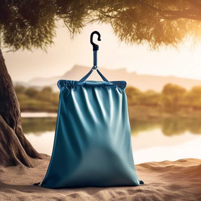 Una bolsa de ducha portátil para viajes al aire libre o glamping.
