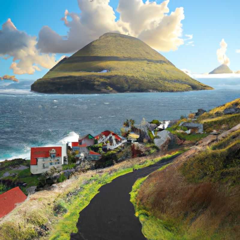 Avistamiento de aves en Mykines en los senderos costeros de las Islas Feroe durante el verano