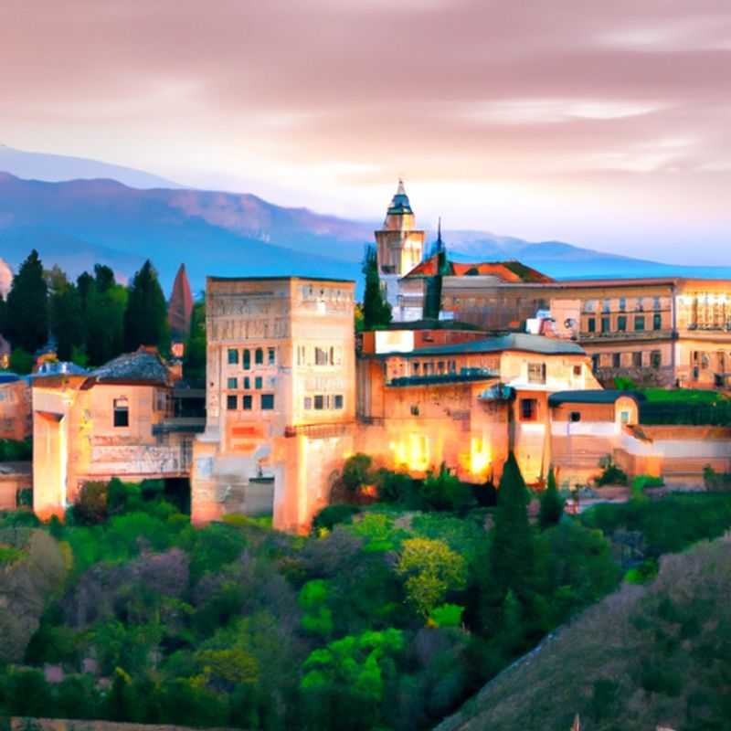 A solo traveler stands in awe before the majestic Alhambra in Granada, Spain, a testament to the city's rich history and architectural splendor. The traveler's 3-week springtime journey through Granada promises a captivating blend of cultural immersion and personal discovery.