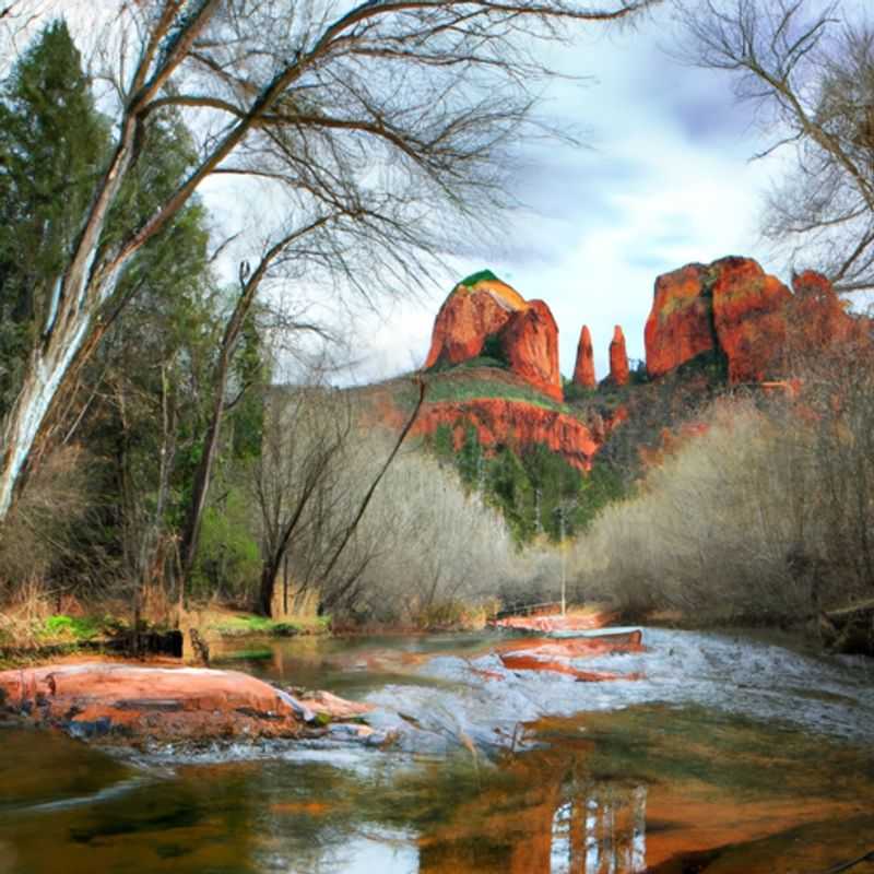 Randonnée printanière dans le parc national de Red Rock à Sedona