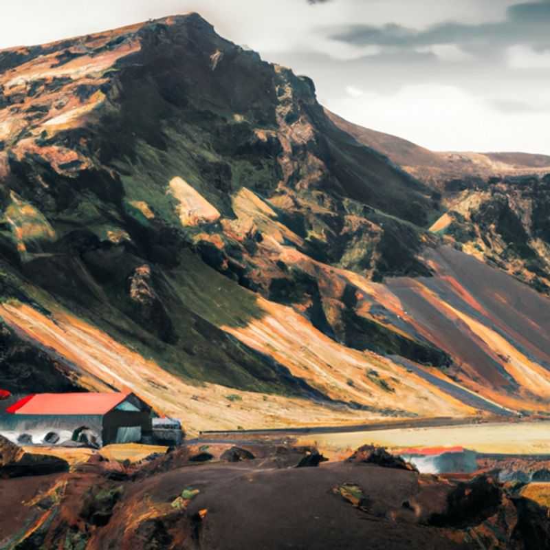 Exploring the Fimmvörðuháls Volcano in Laugavegur and Fimmvörðuháls, Iceland during Fall
