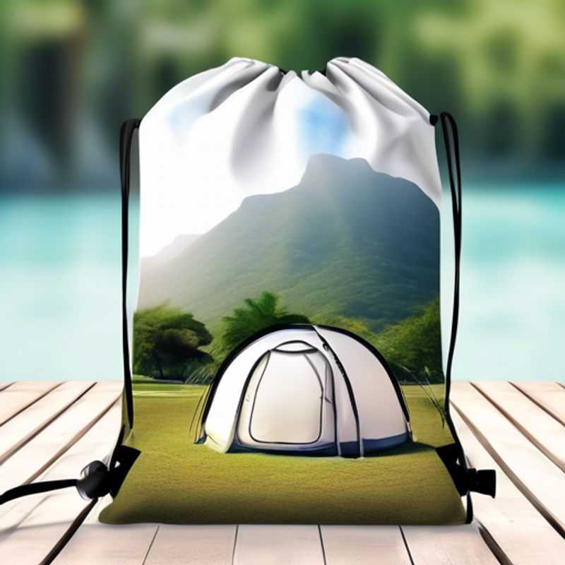 Una bolsa de ducha portátil para viajes al aire libre o glamping.
