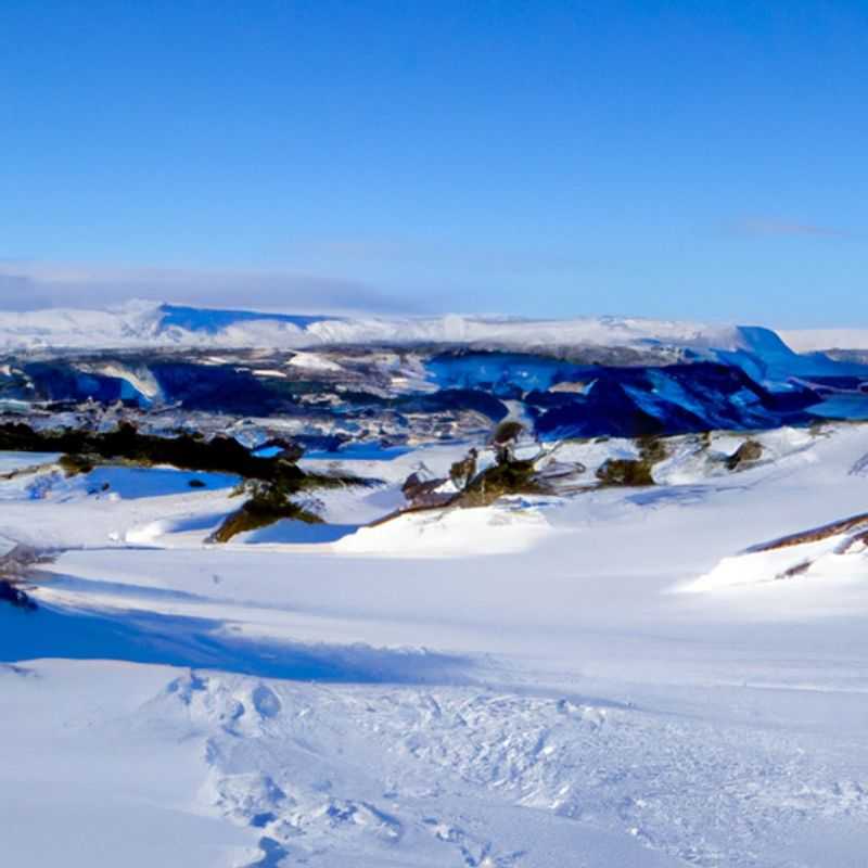 Quatre personnes traversent le paysage enneigé du Sentier Long Range, à Terre-Neuve, au Canada, lors d'une excursion de trois jours entre l'hiver et le printemps, profitant de la beauté saisissante de la nature sauvage canadienne.
